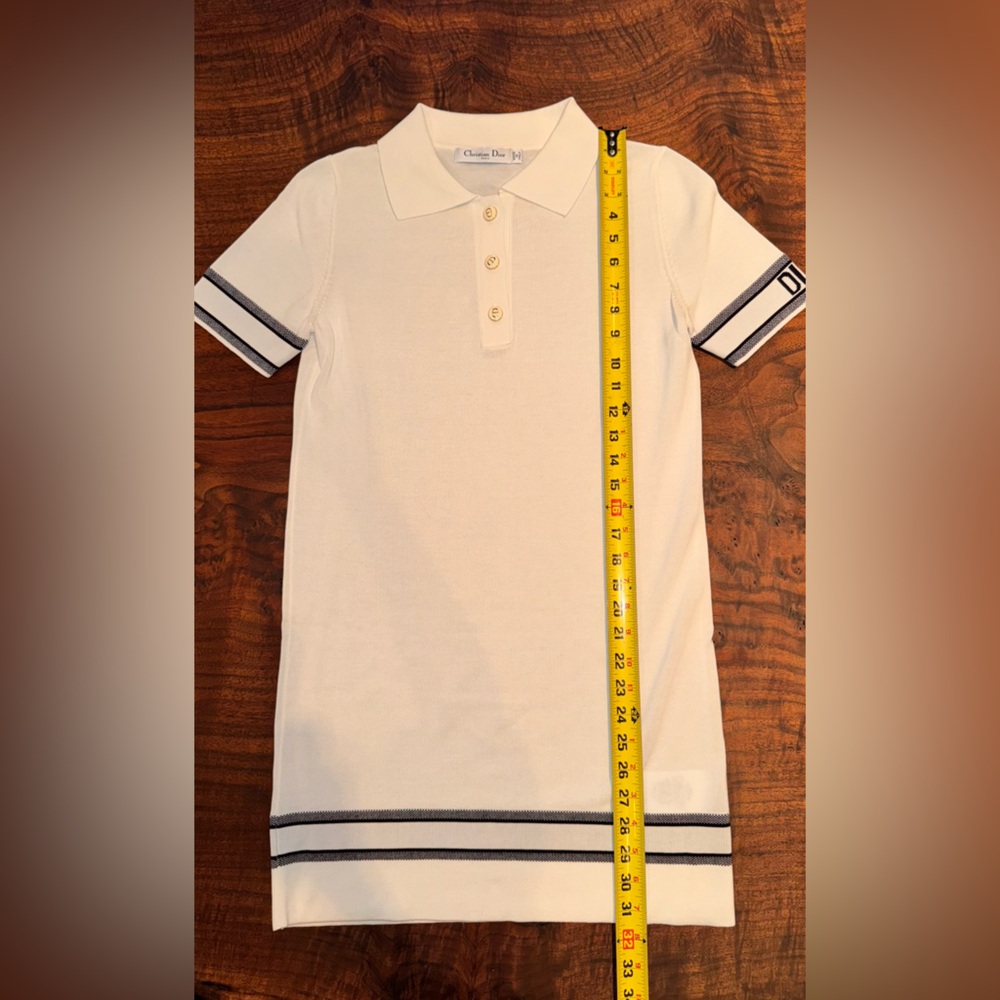 Dior White Polo Shirt Dress - Picture 5 of 6